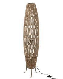 Stehlampe Weberei Jute Beige Large