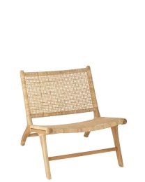 Stuhl Lounge Lockeres Weben Rattan Naturell