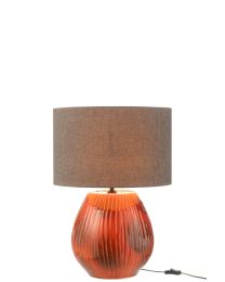 Lampe+schirm Akane Keramik Rot Small