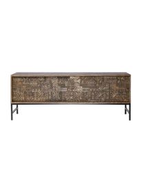 Tv Sideboard Einzigartiges Kunsthandwerk Mit 2 Türen, 1 Regal