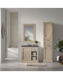 Oak Bathroom Cabinet 90 Cm Janis