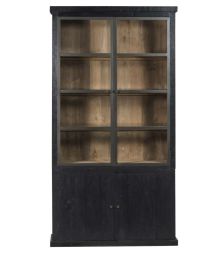 Black 2 Door Display Case Dalton