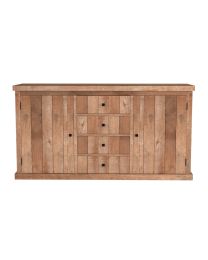 Sideboard Aus Recyceltem Teakholz, 2 Türen Und 4 Schubladen