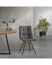 Dining Chair Without Armrest Anthracite