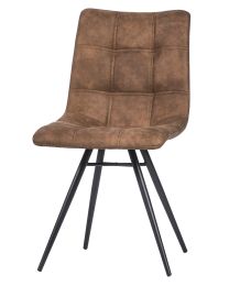 Dining Chair Without Armrest Mocca "orlando" - Per 2