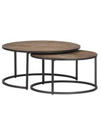 Coffee Table Set Of 2pcs Round