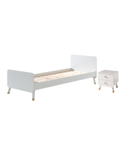 This Billy-combination Contains The Billy Bed (90x200cm) In White And The Matching Nightstand In White.