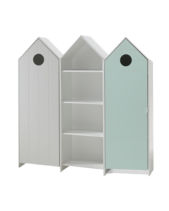 Casami Set 3-tlg. Best. Aus: Schrank 1-trg. Mit Front In Weiß, Regalschrank, Schrank 1-trg. Mit Front In Mint