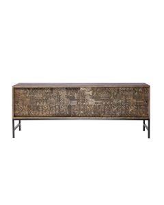 Tv Sideboard Einzigartiges Kunsthandwerk Mit 2 Türen, 1 Regal