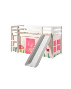 This Pino-combination Contains A Pino  Mid Sleeper + Slide White  And A Curtain Spring