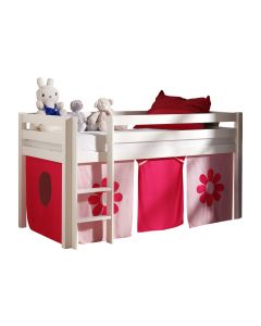 Spielbett Pino Mit Textilset "pink Flower"