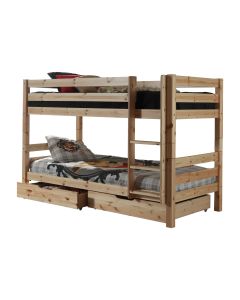 This Pino-combination Contains A Pino Bunk Bed H140cm  Natural  And A Pino 2 Drawers Natural