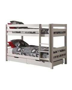 This Pino-combination Contains A Pino Bunk Bed H140cm White  And A Pino 2 Drawers White