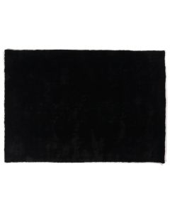 Teppich Hochflor Farbe25 Schwarz 80x150cm