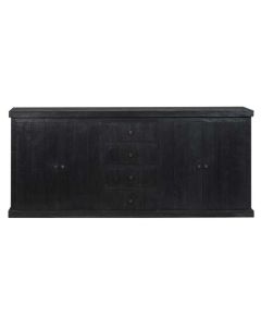 Black Sideboard Dalton 4 Door And 4 Drawer