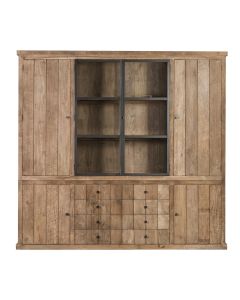 4-door Display Cabinet In Recycled Teak