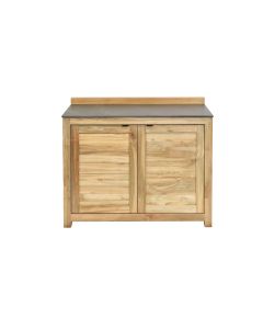 Outdoor Kitchen Cabinet, 2 Doors In Teak.