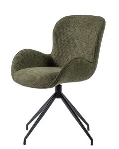 Upholstered Revolving Chair Moss Color - Per 2